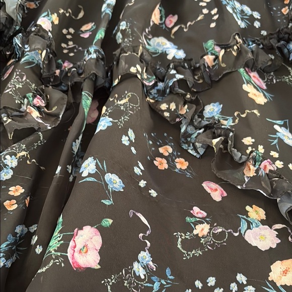 Mac Duggal floral ruffle dress size 10 - Picture 5 of 8